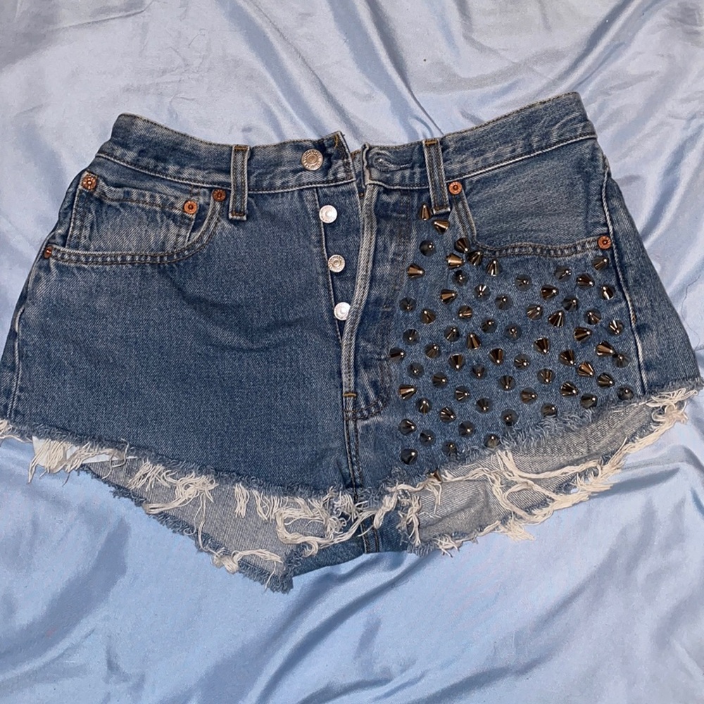 Jeans daisy dukes with spikes,You can’t lose!!!!